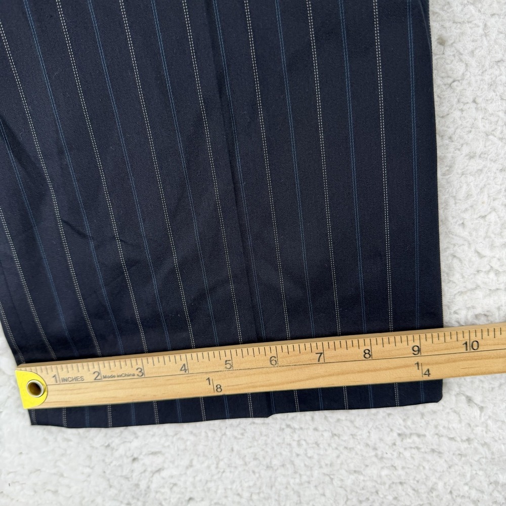 Ann Taylor Dress Pants Womens 6P Gray Pinstripe‎ Lindsay Lined Stretch Twill - Picture 8 of 9